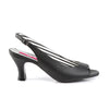 JENNA-02 Sandaletten Schwarz | Pleaser Pink Label SALE