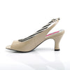 JENNA-02 Sandaletten Beige von Pleaser Pink Label – Ansicht 3