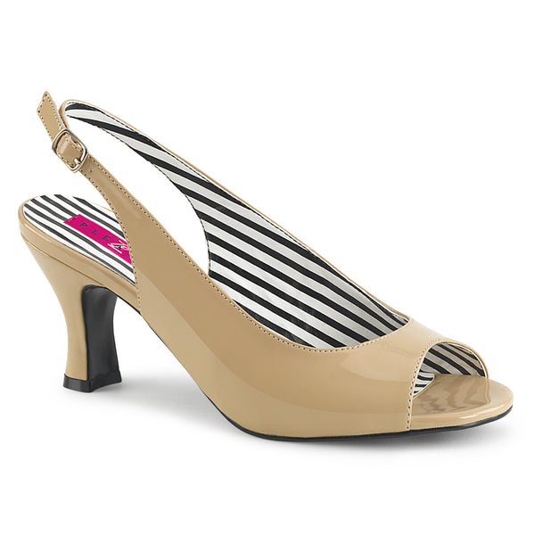JENNA-02 Sandaletten Beige von Pleaser Pink Label