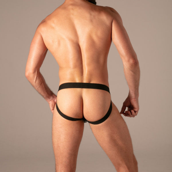 Master Ring-Zip Jockstrap Schwarz von Absolu Male – Ansicht 3