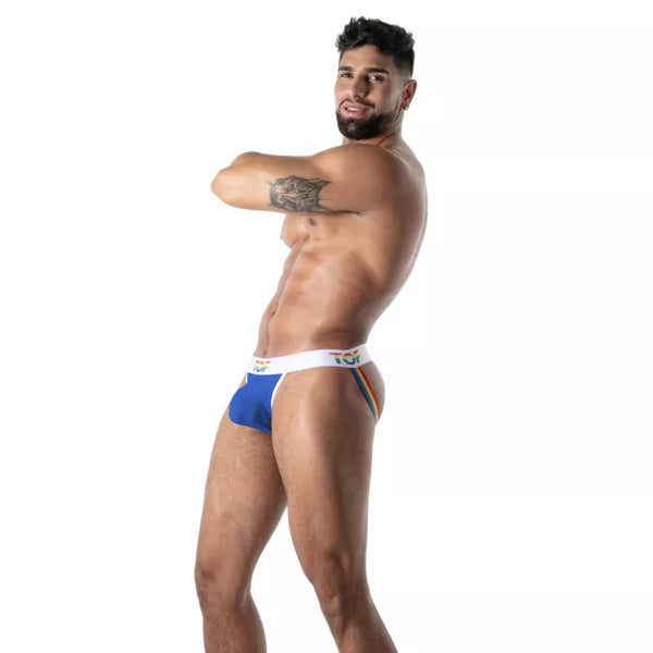 Blauer Pride Joyful-Jockstrap von TOF Paris – Ansicht 5