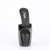 JUBILANT-01 Plateau Peeptoe Pantoletten - Schwarz Lack von Pleaser – Ansicht 2