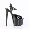 JUBILANT-09 Plateau Sandaletten Schwarz | Pleaser