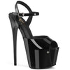 JUBILANT-09 Plateau Sandaletten Schwarz | Pleaser