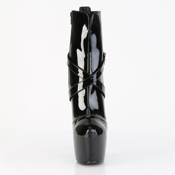 JUBILANT-1011 Plateau Stiefeletten Schwarz Lack von Pleaser – Ansicht 2
