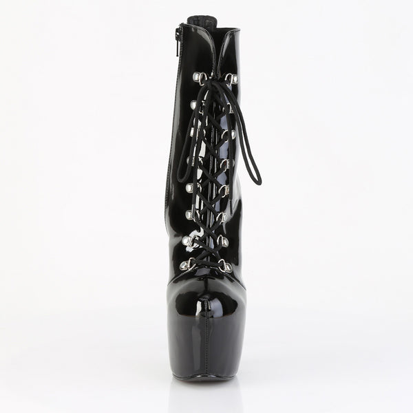 JUBILANT-1014 Plateau Stiefeletten Schwarz Lack von Pleaser – Ansicht 2