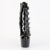 JUBILANT-1015 Plateau Stiefeletten Schwarz Lack | Pleaser