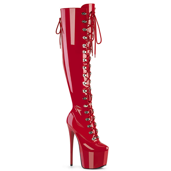 JUBILANT-3012 Plateau Stiefel Rot von Pleaser