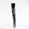 JUBILANT-3018 Overkneestiefel Plateauschuhe Schwarz | Pleaser