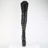 JUBILANT-4012 Overkneestiefel Plateauschuhe Schwarz | Pleaser