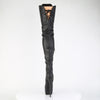 JUBILANT-4012 Overkneestiefel Plateauschuhe Schwarz | Pleaser