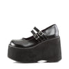 KERA-08 Plateau Schuh schwarz matt Mary Janes von DemoniaCult – Ansicht 3