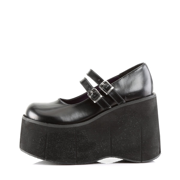 KERA-08 Plateau Schuh schwarz matt Mary Janes von DemoniaCult – Ansicht 3