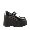 KERA-08 Plateau Schuh schwarz matt Mary Janes von DemoniaCult – Ansicht 5
