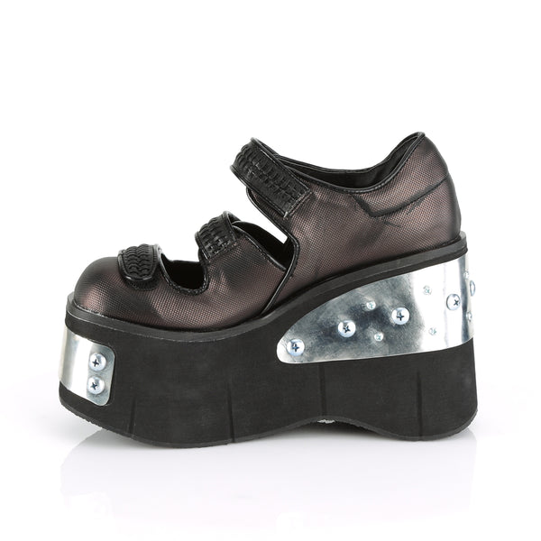 KERA-13 Plateau Schuhe Schwarz Braun von DemoniaCult – Ansicht 3