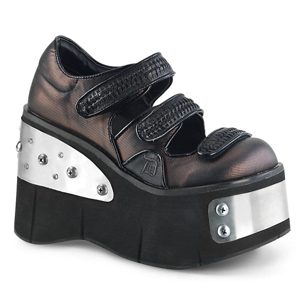 KERA-13 Plateau Schuhe Schwarz Braun von DemoniaCult