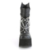 KERA-130 Plateau Stiefeletten Ketten Detail matt schwarz von DemoniaCult – Ansicht 2