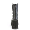 KERA-130 Plateau Stiefeletten Ketten Detail matt schwarz von DemoniaCult – Ansicht 4