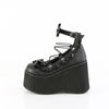 KERA-18 Plateau Schuhe Schwarz Matt von DemoniaCult – Ansicht 3