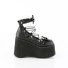 KERA-18 Plateau Schuhe Schwarz Matt von DemoniaCult – Ansicht 5
