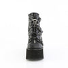 KERA-68 Plateau Stiefeletten Gothic Anhänger Schnallen schwarz Nieten von DemoniaCult – Ansicht 2