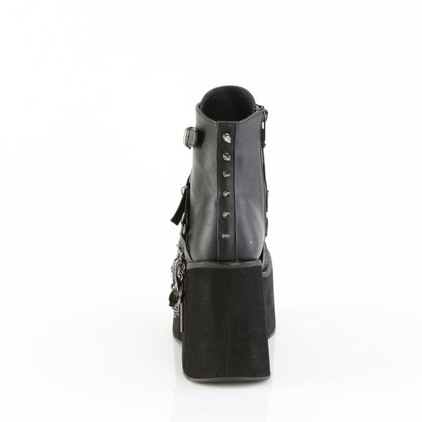 KERA-68 Plateau Stiefeletten Gothic Anhänger Schnallen schwarz Nieten von DemoniaCult – Ansicht 4