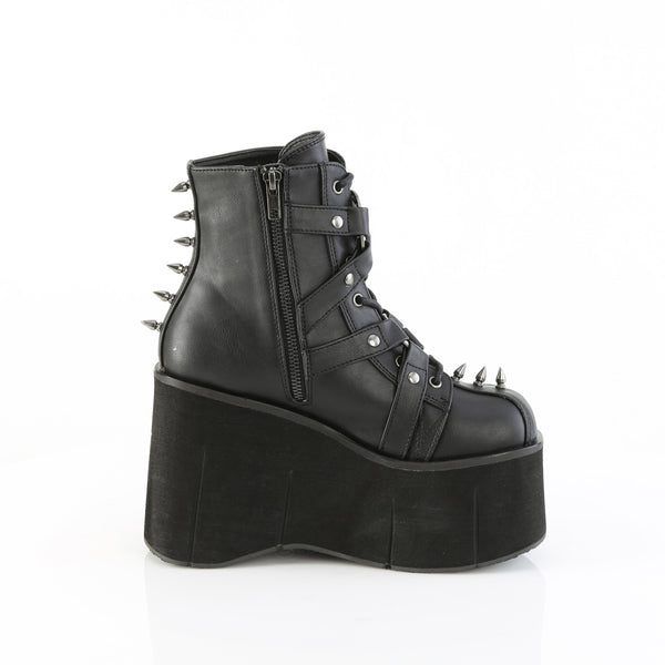 KERA-68 Plateau Stiefeletten Gothic Anhänger Schnallen schwarz Nieten von DemoniaCult – Ansicht 5