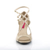 KIMBERLY-04 Sandaletten Beige Lack von Pleaser Pink Label – Ansicht 2