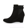 KIMBERLY-102 Stiefeletten Schwarz Samt von Pleaser Pink Label – Ansicht 3