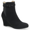 KIMBERLY-102 Stiefeletten Schwarz Samt von Pleaser Pink Label