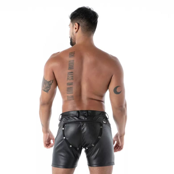 Schwarze Kinky-Shorts von TOF Paris