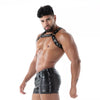Schwarzes Kinky Bulldog-Harness von TOF Paris – Ansicht 4