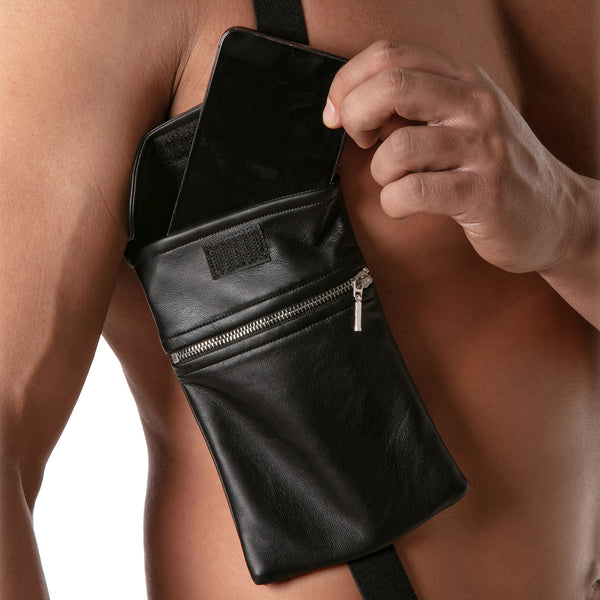 Elastischer Herren Harness mit 2 Taschen & verstellbaren Gurten | TOF Paris