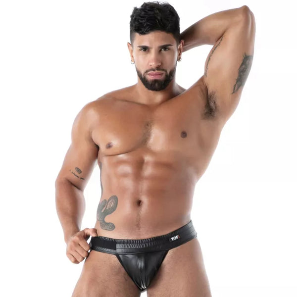 Schwarzer Kinky-Jockstrap von TOF Paris – Ansicht 2