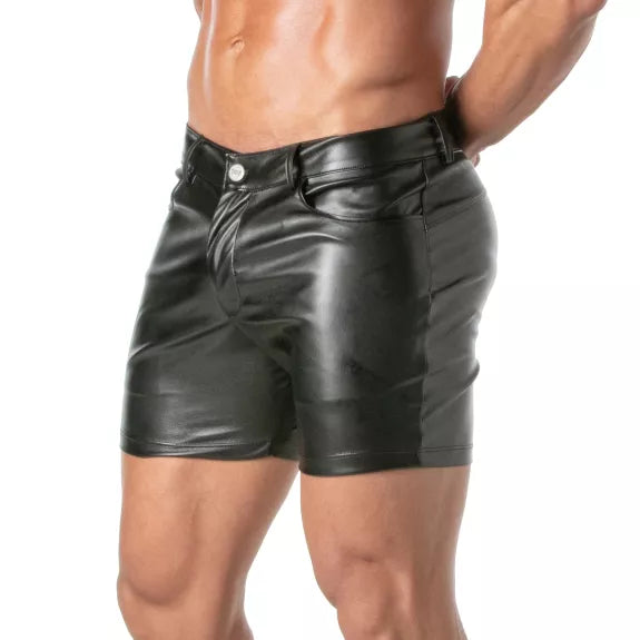 Mid-Thigh Shorts eng anliegend mit 4 Taschen & Reißverschluss | TOF Paris