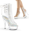 KISS-1018C Plateau Stiefeletten Transparent von Pleaser