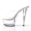 KISS-201 Plateau Pantoletten Transparent | Pleaser