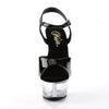 KISS-209 Plateau Sandaletten Schwarz/Transparent | Pleaser