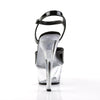 KISS-209 Plateau Sandaletten Schwarz/Transparent | Pleaser