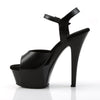 KISS-209 Plateau Sandaletten Schwarz von Pleaser – Ansicht 3