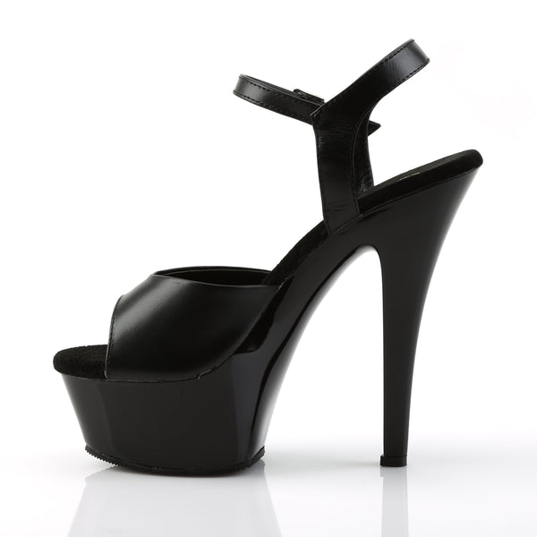 KISS-209 Plateau Sandaletten Schwarz von Pleaser – Ansicht 3