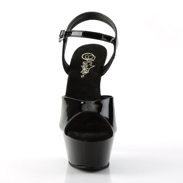 KISS-209 Plateau Sandaletten Lack Schwarz von Pleaser – Ansicht 2