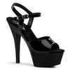 KISS-209 Plateau Sandaletten Lack Schwarz von Pleaser