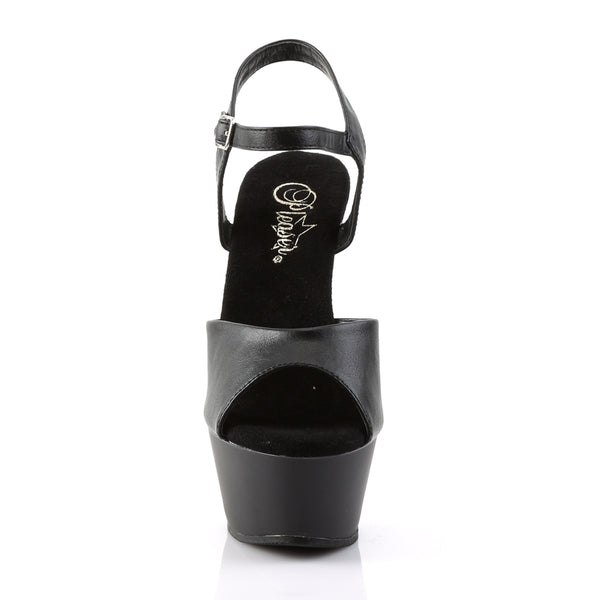 KISS-209 Plateau Sandaletten Matt Schwarz von Pleaser – Ansicht 2