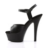 KISS-209 Plateau Sandaletten Matt Schwarz von Pleaser – Ansicht 3