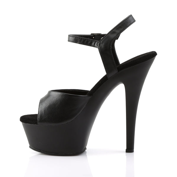 KISS-209 Plateau Sandaletten Matt Schwarz von Pleaser – Ansicht 3