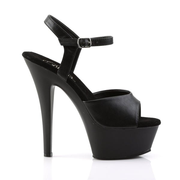 KISS-209 Plateau Sandaletten Matt Schwarz von Pleaser – Ansicht 5