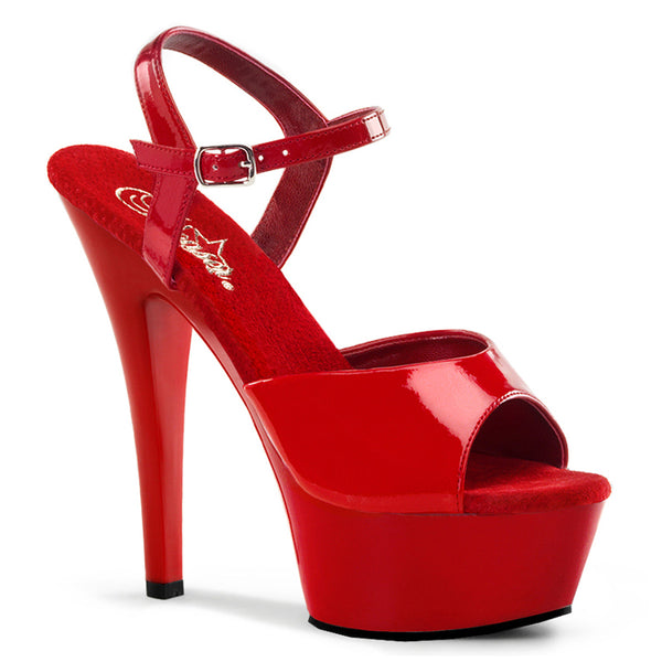 KISS-209 Sandalette Plateauschuhe Rot | Pleaser