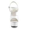 KISS-209 Plateau Sandaletten Lack Weiß von Pleaser – Ansicht 2
