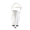 KISS-209 Plateau Sandaletten Lack Weiß von Pleaser – Ansicht 4